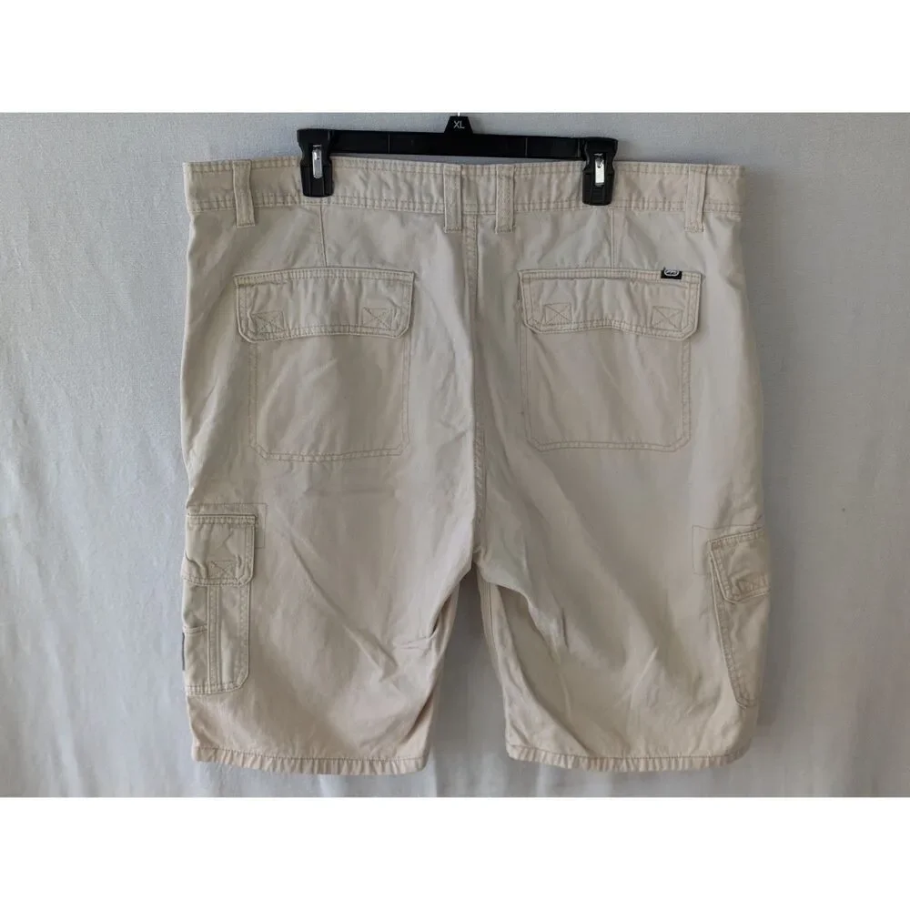 Y2k Ecko Unltd. Baggy Cargo Shorts Cream Men's Size 40